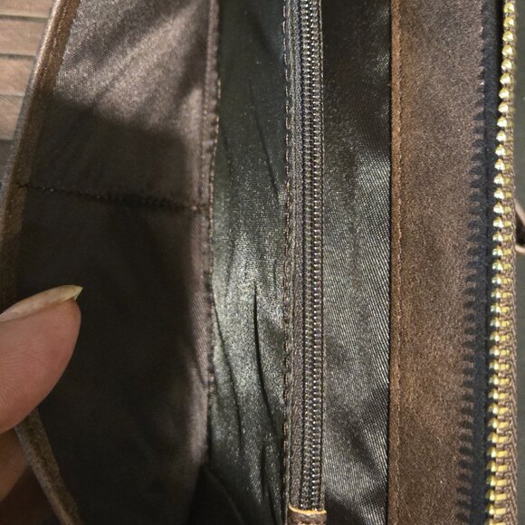 Brown CLUCI Womens Wallet RFID Bifold Wristlet Large - Picture 7 of 8